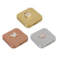 Зеркало карманное складное ЮНИLOOK Мирикл пластик АБС стекло 6,3x6,3см 3 цвета 