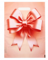 Пакет, полиэтиленовый с вырубной ручкой Пышный бант, 30х40см, 50мкм 