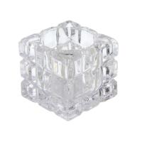 Подсвечник LADECOR Кубик стеклянный 5x5x4,5 см 