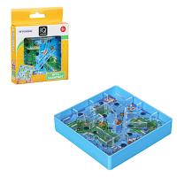 Игры в дорогу мини лабиринт ИГРОЛЕНД, пластик, 10х10х2,1см, 3 дизайна 