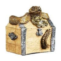 Копилка Сундук со змеями цветная 