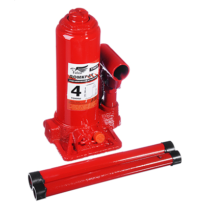 ЕРМАК  Домкрат гидравлический бутылочный 4 т, высота подъема 195-380мм 