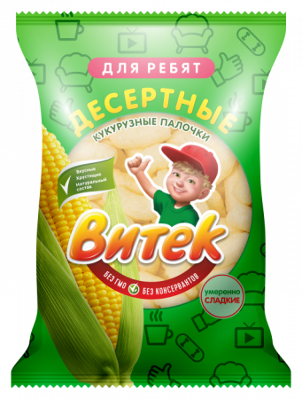 Кукурузные палочки Витек сладкие/десертные 60г/20 