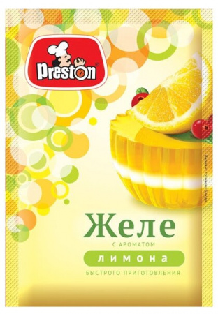Желе с ароматом лимона "Preston" 20*50г 