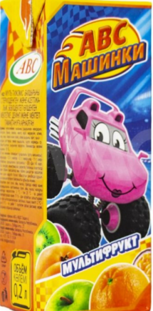 Нектар Мультифрукт для дошк-го питания АВС 0,2л МАШИНКИ 