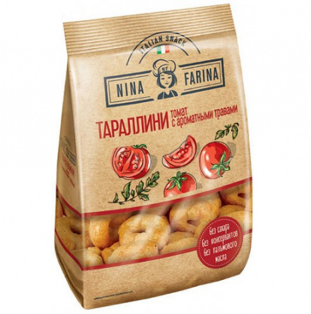 Тараллини томат и аромат.травы Nina Farina 180г 