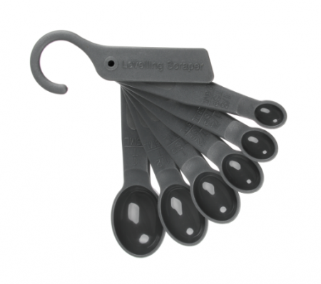 Набор мерных ложек 6пр 0,6мл 1,25мл 2,5мл 5мл 7,5мл 15мл пластик Ivlev Chef Fusion 