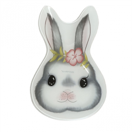Блюдо сервировочное Цветочный кролик 21x13,5x1,8см 