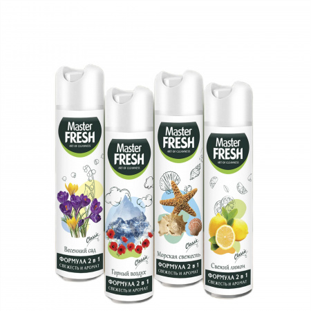 Освежитель воздуха Master FRESH Classic в ассотименте 300мл 