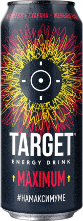 Напиток безалкогольный тонизирующий энергетический газированный "ТАРГЕТ МАКСИМУМ" 