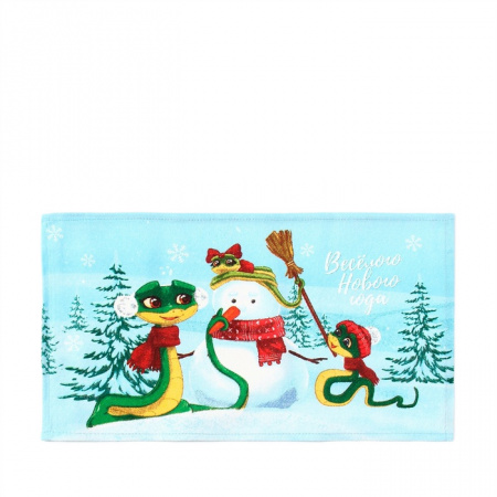 Полотенце Доляна Веселого нового года 28х46см 100% хлопок 