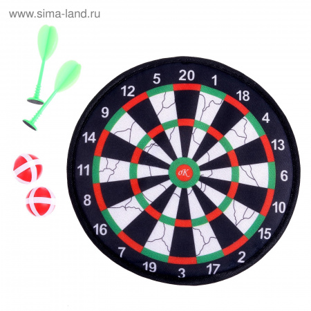 Дартс "Классик", на липучках, МИКС  2617027 