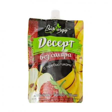 Десерт BioNergy Фруктовый Клубника Банан Яблоко 140г 