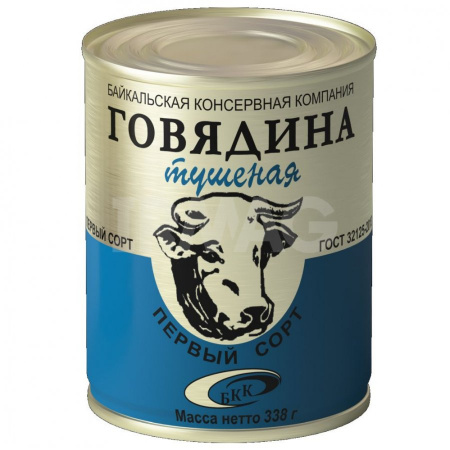 БКК Говядина тушеная 1/с ГОСТ 338г Потанино 