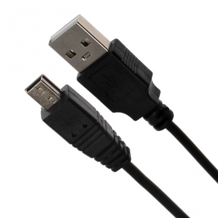 Кабель LuazON, miniUSB - USB, 1А, 0.5м, только для зарядки, чёрный 