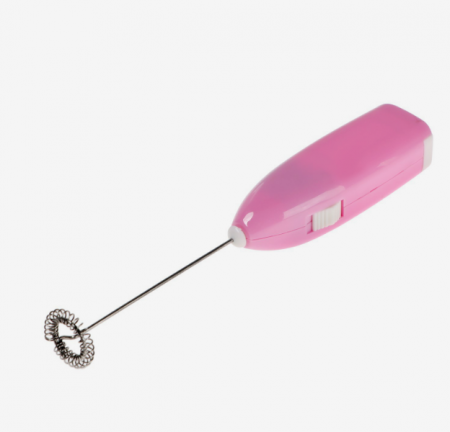 Мини-миксер для капучино Luazon LMR-07, от 2АА не в компл, цвет розовый 