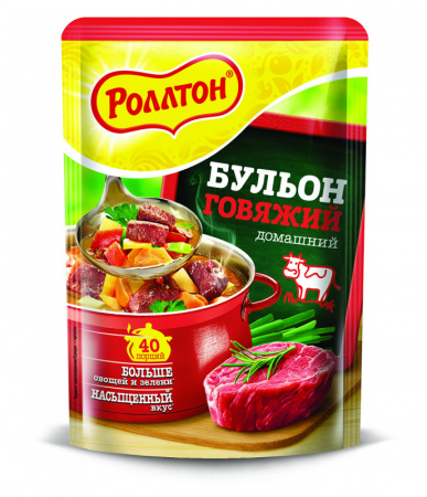 Бульон дегидратированный насыпной домашний Роллтон 90г говяжий 