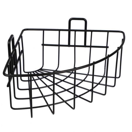 Полка настенная угловая металл VETTA 26x19x8см черный 