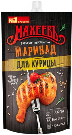 Маринад для курицы горчичный Махеевъ ДОЙ-ПАК с дозатором 300г 