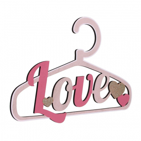 Декор в виде вешалки, 30x22 см, МДФ 