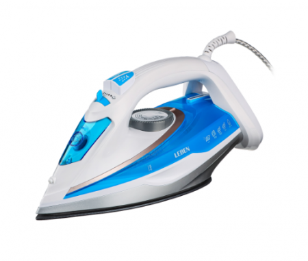 Утюг с отпаривателем 2200Вт керамика антикапля, антинакипь, автовыкл, бак для воды 500мл Leben 