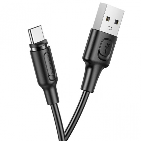 Кабель Borofone BX41 Type-C-USB магнитный 2.4А 1м PVC оплётка чёрный 