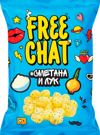 Снэки кукурузные Фри Чат в ассортименте 