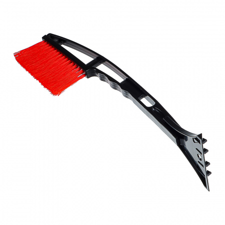Щетка для уборки снега со скребком Oktan 42см черная/красная 