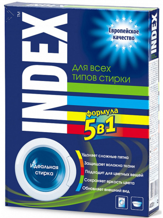 Стиральный порошок Индекс для всех типов стирки 400г 
