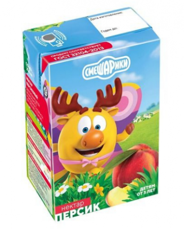 Нектар персиковый Смешарики Тетра Пак 0,2л  д/п 