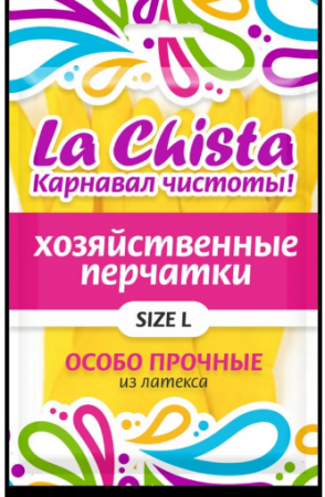 Перчатки резинов LA CHISTA L 