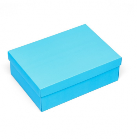 Коробка складная Голубая, 21х15х7см 