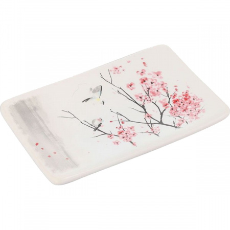 Мыльница для ванной Сакура, керамика 