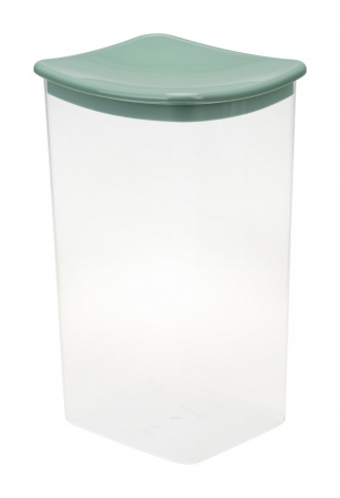 Емкость для сыпучих продуктов 1,9л квадр. Фисташковый (15)  