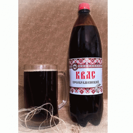 Квас фильтрованный пастеризованный "Преображенский" 1,5 л 