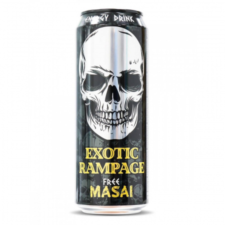 Энергетический напиток Free Masai Exotic Rampage ДИККАЯ ЭНЕРГИЯ 500мл ж/б 
