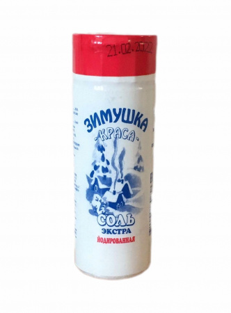 Соль Зимушка Краса йодированная пл 180г 