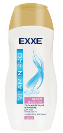 Увлажняющий шампунь VITAMIN PRO Объём и сияние 400мл EXXE 