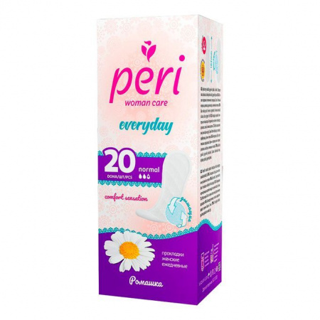 Женские ежедневные прокладки PERI Ромашка 20шт 