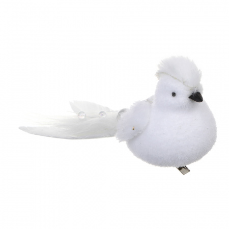 Птица на прищепке СНОУ БУМ 5x14см пластик 1шт 