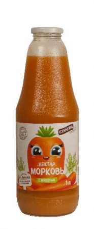Нектар морковный с мякотью СТОЕВЪ 0,75л 