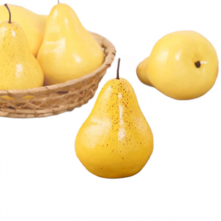 Муляж Груша 11х8см жёлтый 