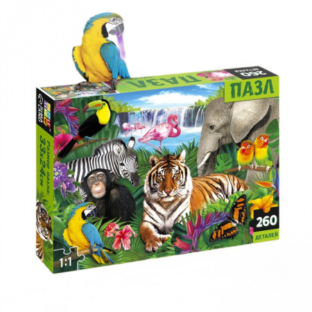 Пазл Тропические животные 260 элементов 