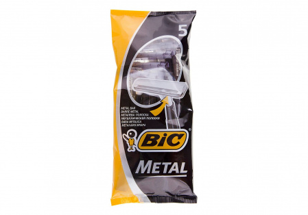 Станок для бритья BIC с защ. мет. покрытием, уп.5, 1 шт 
