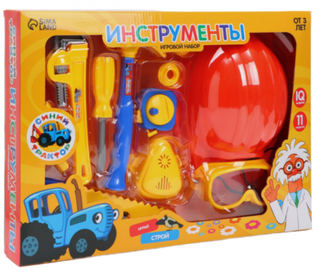 Игровой набор инструментов Синий трактор, 11 предметов 