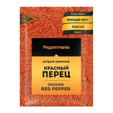 Peppermania Перец красный молотый 25гр*25шт 