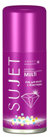 СИБИАР Sujet Лак д/волос 100мл с блестками Мульти 