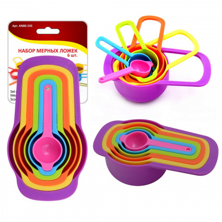 Набор мерных ложек 6 шт., 7,5~250мл  