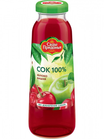 0,3л "Сады Придонья" сок яблочно-вишневый осветленный восстановленный 