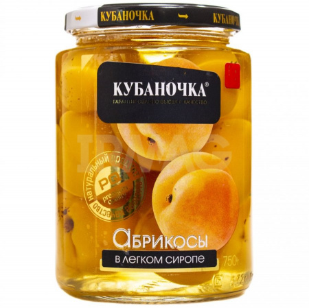 Компот КУБАНОЧКА Абрикос 520г 